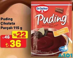 DR. OETKER ÇİKOLATA PARÇALI PUDİNG 115 G fiyat ve kampanya bilgisi